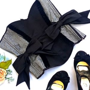 Shimmer Bow Bustier